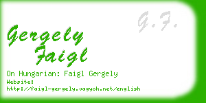 gergely faigl business card